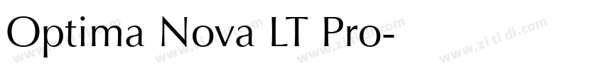 Optima Nova LT Pro字体转换